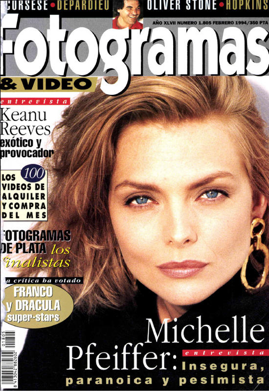FOTOGRAMAS magazine cover Issue 1805 February 1994