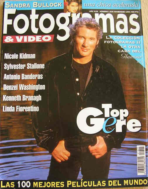 FOTOGRAMAS magazine cover Issue 1825 November 1995