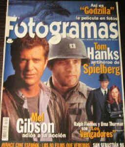 FOTOGRAMAS magazine cover Issue 1859 September 1998