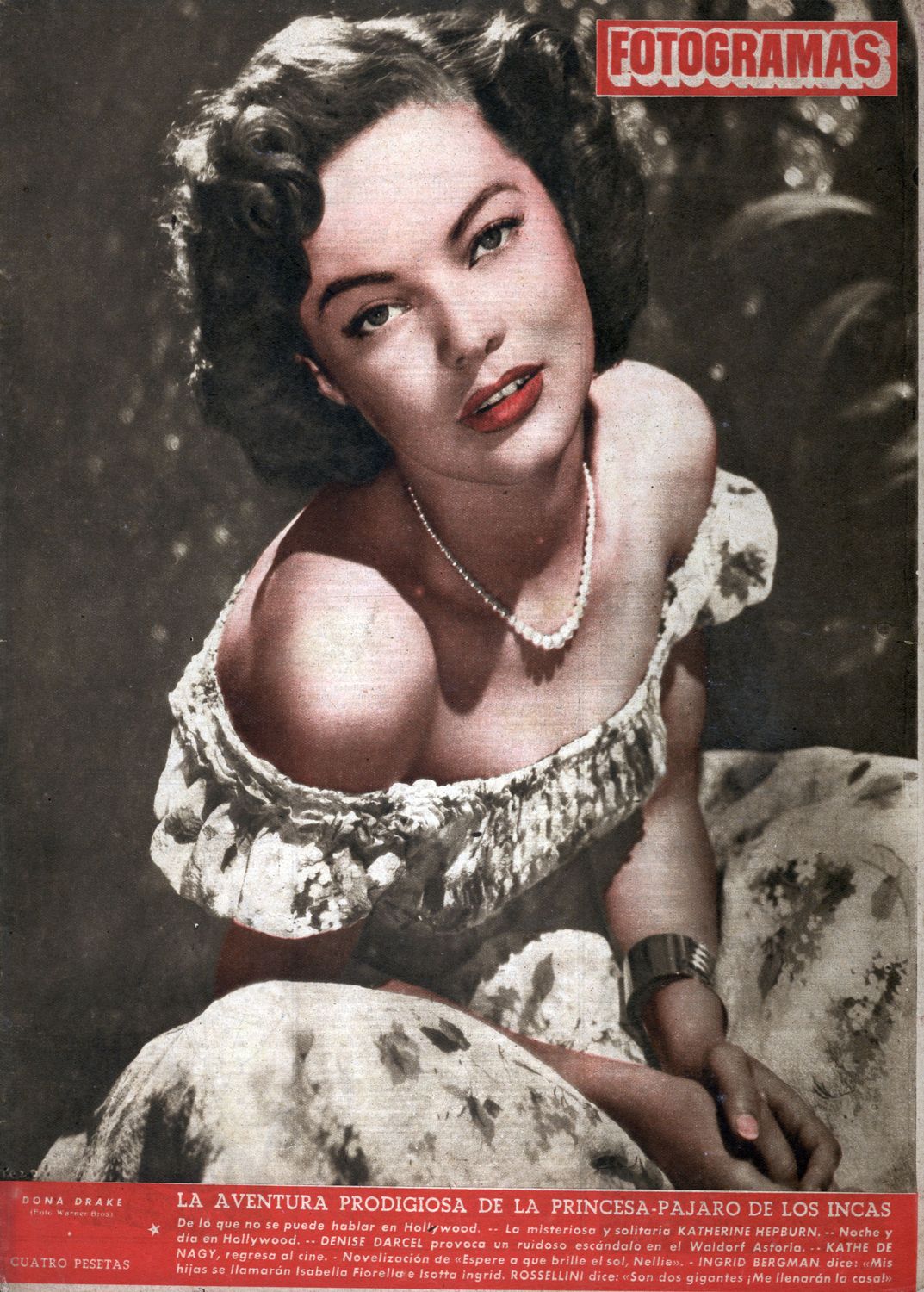 FOTOGRAMAS magazine cover Issue 189 27 June 1952