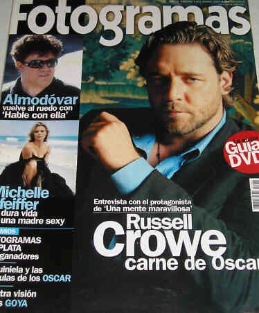 FOTOGRAMAS magazine cover Issue 1901 March 2002