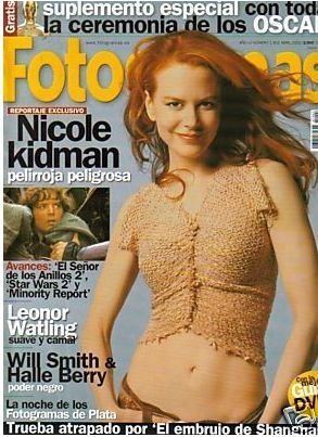 FOTOGRAMAS magazine cover Issue 1902 April 2002