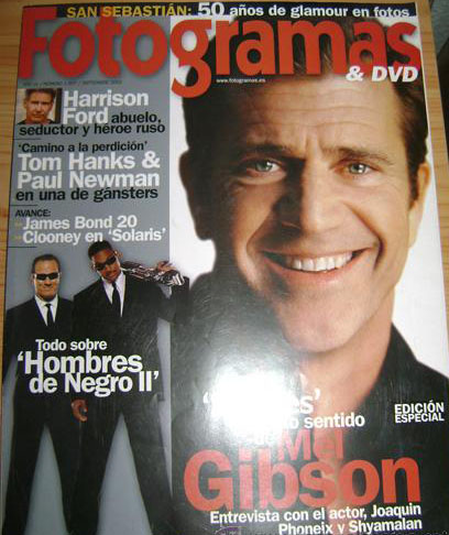 FOTOGRAMAS magazine cover Issue 1907 September 2002