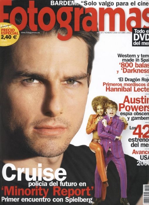 FOTOGRAMAS magazine cover Issue 1908 October 2002
