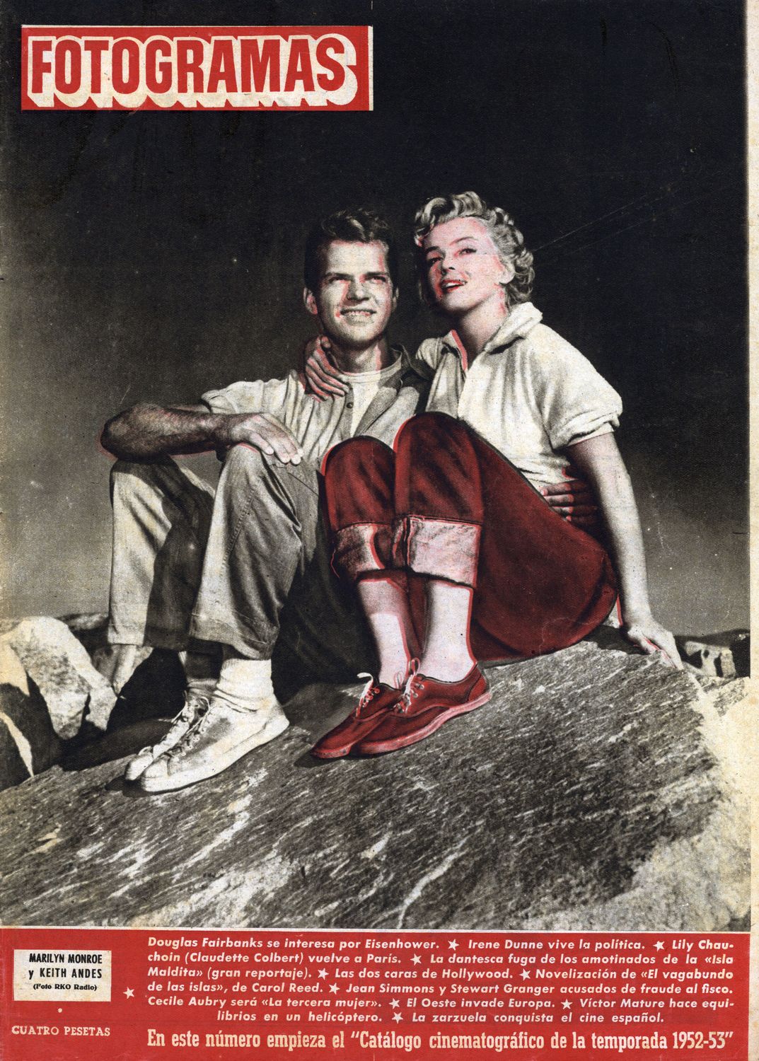 FOTOGRAMAS magazine cover Issue 191 18 July 1952
