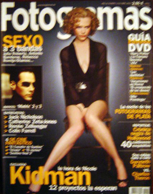 FOTOGRAMAS magazine cover Issue 1914 March 2003