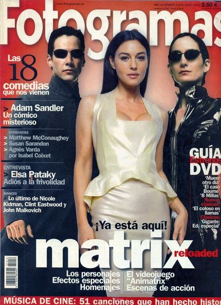FOTOGRAMAS magazine cover Issue 1916 May 2003