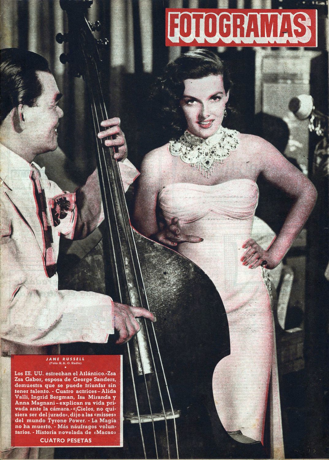 FOTOGRAMAS magazine cover Issue 193 1 August 1952