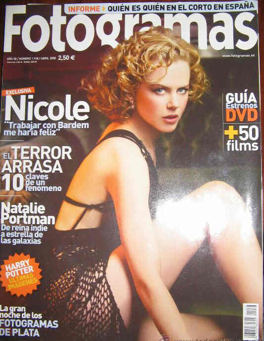 FOTOGRAMAS magazine cover Issue 1938 April 2005