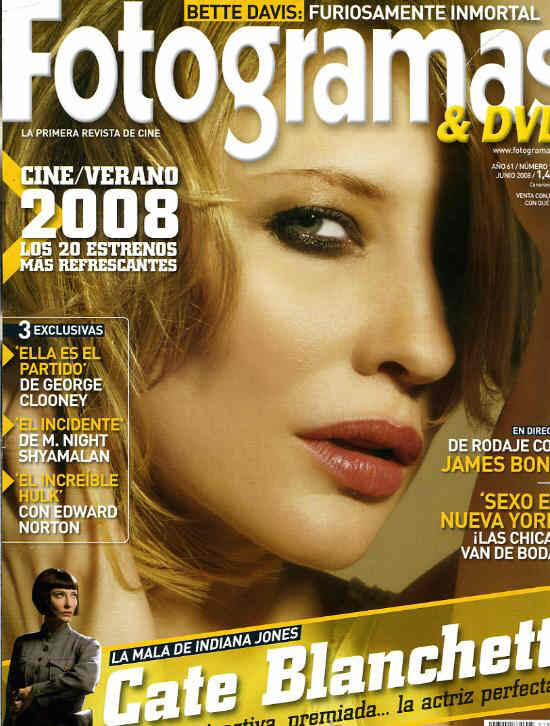 FOTOGRAMAS magazine cover Issue 1976 June 2008