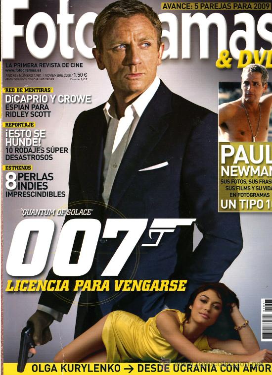FOTOGRAMAS magazine cover Issue 1981 November 2008
