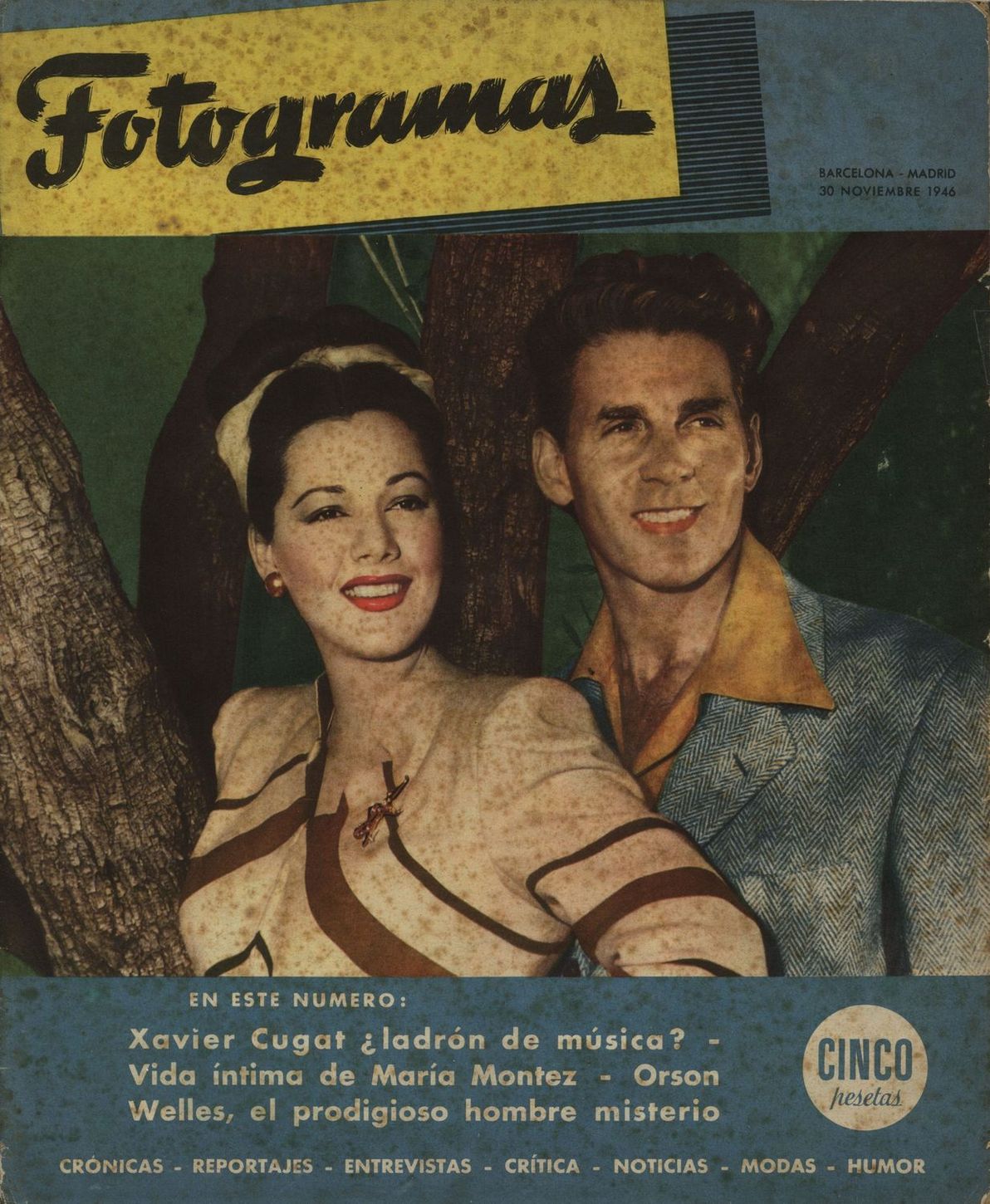 FOTOGRAMAS magazine cover Issue 2 30 November 1946