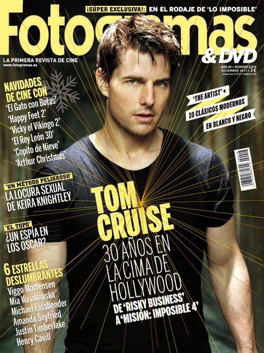 FOTOGRAMAS magazine cover Issue 2018 December 2011