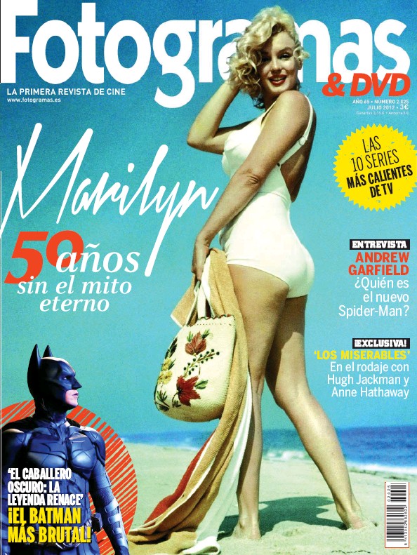 FOTOGRAMAS magazine cover Issue 2025 July 2012