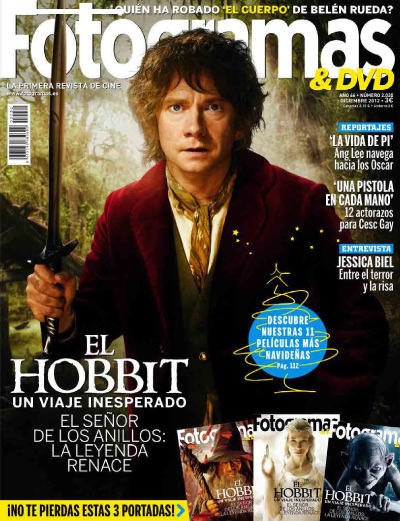 FOTOGRAMAS magazine cover Issue 2030 December 2012