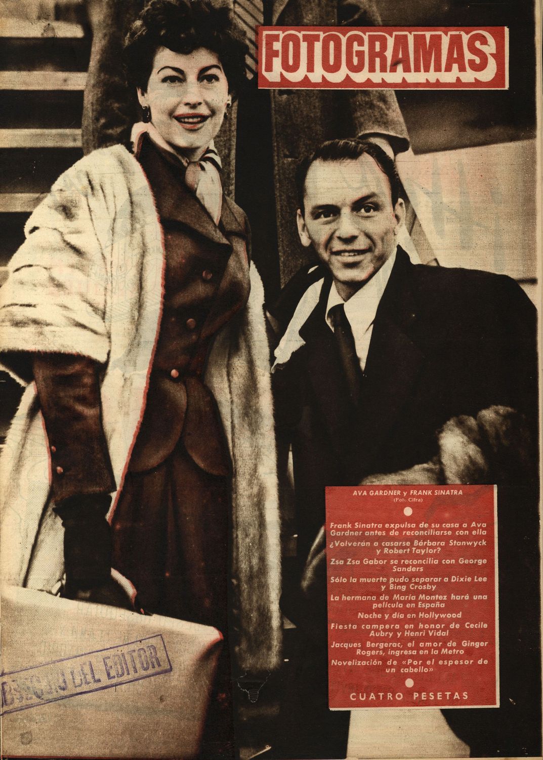 FOTOGRAMAS magazine cover Issue 208 14 November 1952