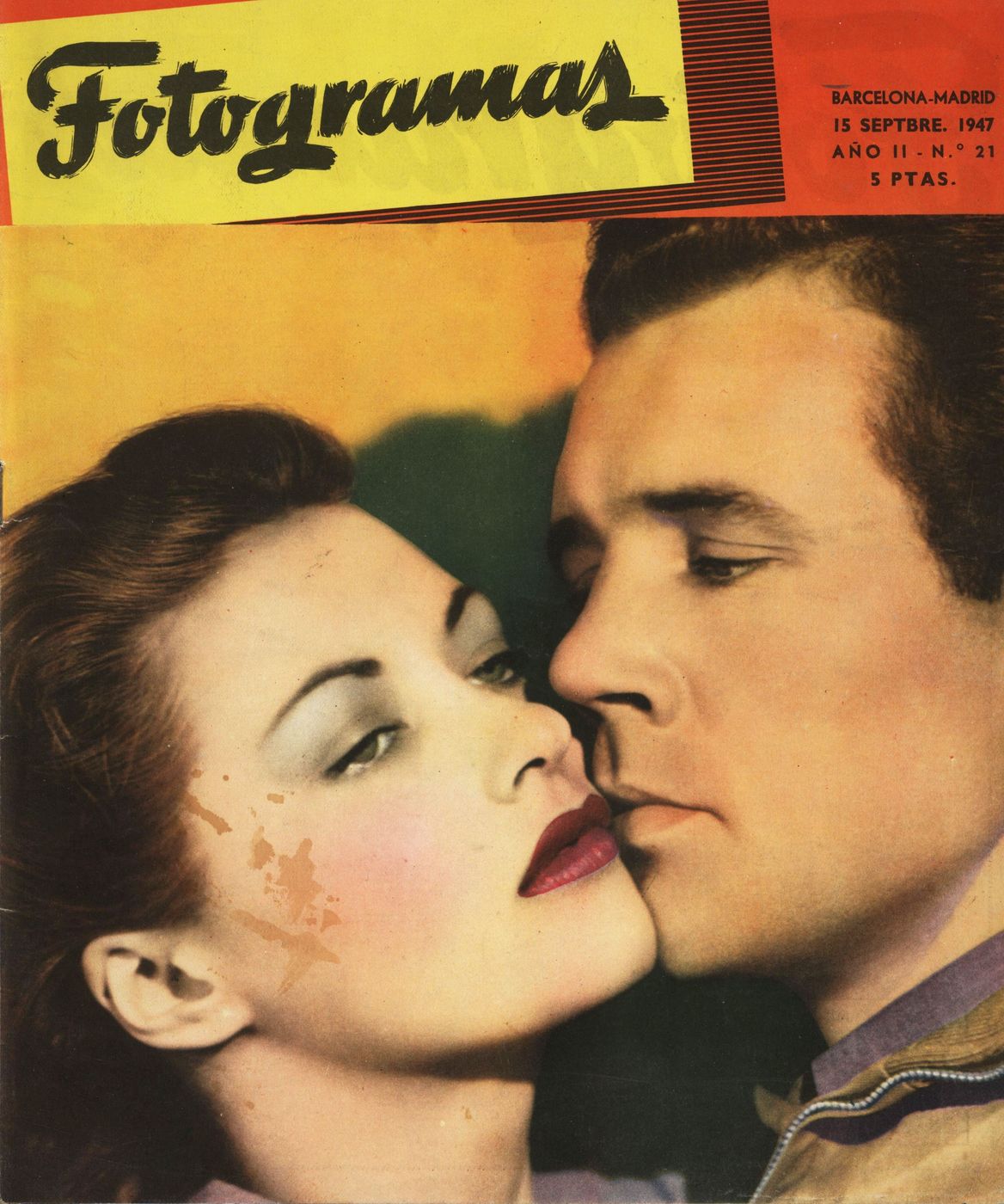 FOTOGRAMAS magazine cover Issue 21 15 September 1947