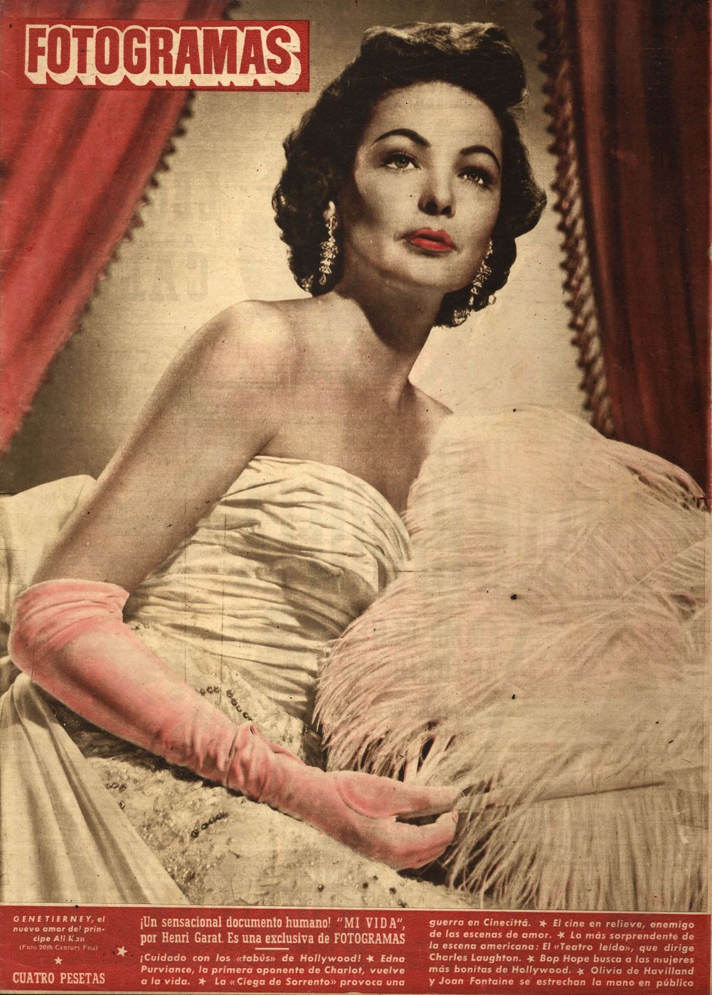 FOTOGRAMAS magazine cover Issue 215 2 January 1953
