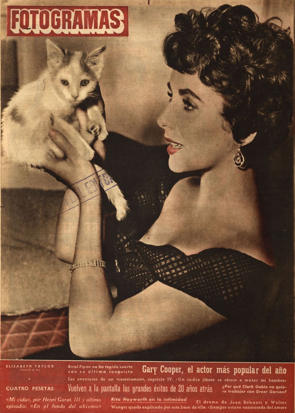 FOTOGRAMAS magazine cover Issue 217 16 January 1953
