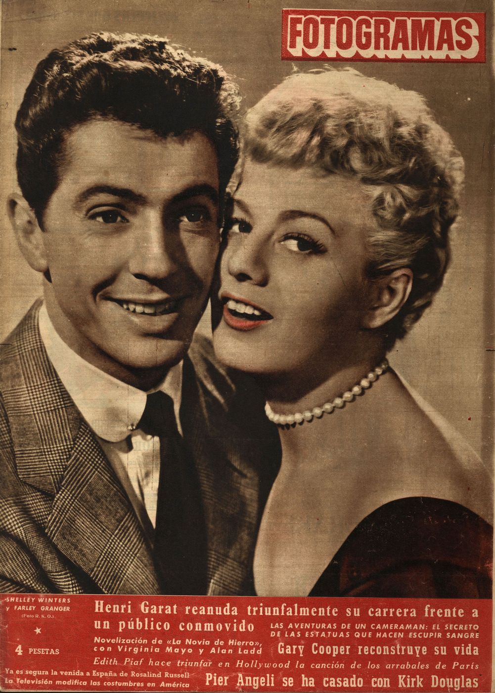 FOTOGRAMAS magazine cover Issue 218 23 January 1953