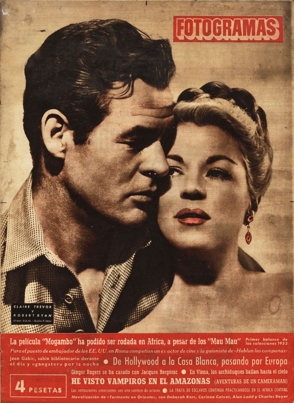 FOTOGRAMAS magazine cover Issue 222 20 February 1953