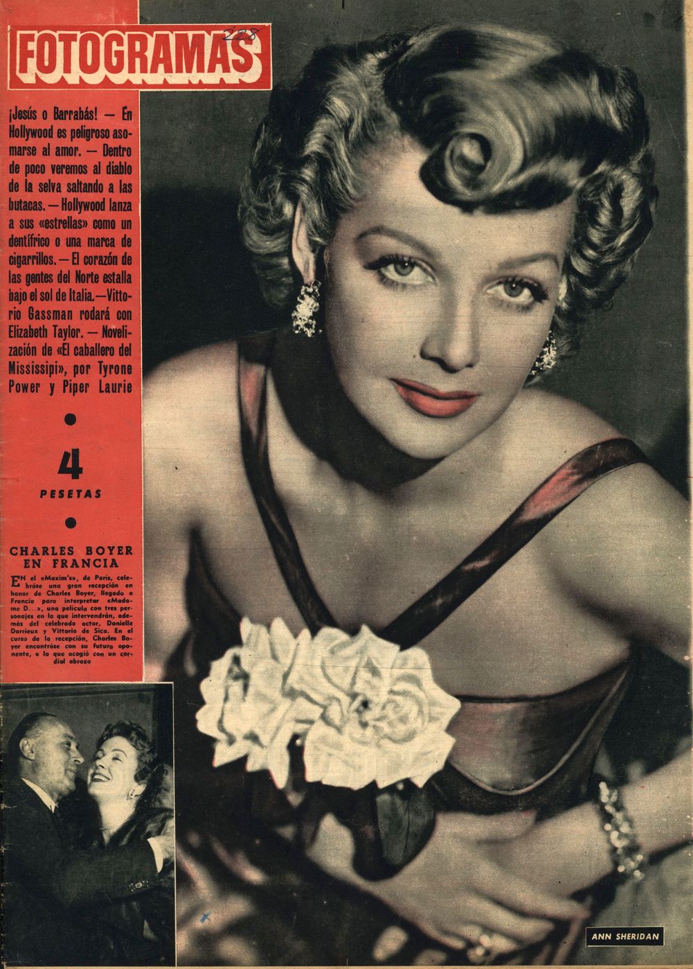 FOTOGRAMAS magazine cover Issue 228 3 April 1953