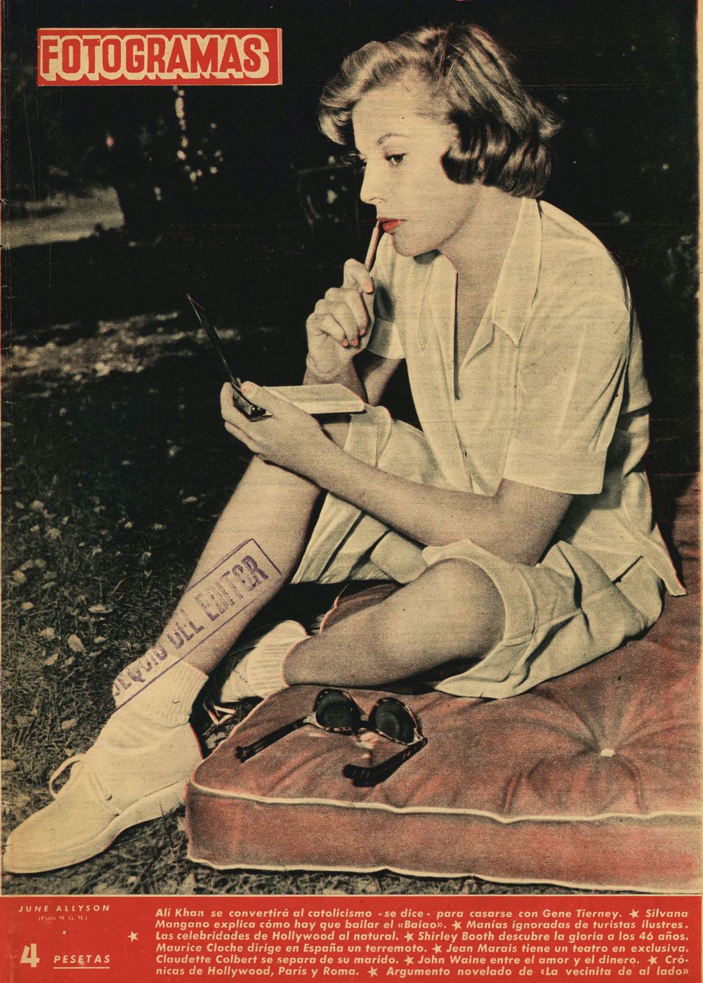 FOTOGRAMAS magazine cover Issue 238 12 June 1953