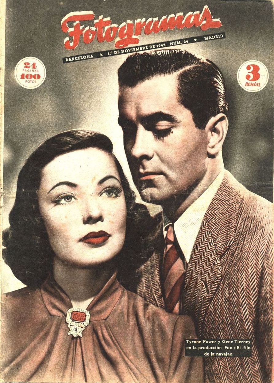 FOTOGRAMAS magazine cover Issue 24 1 November 1947