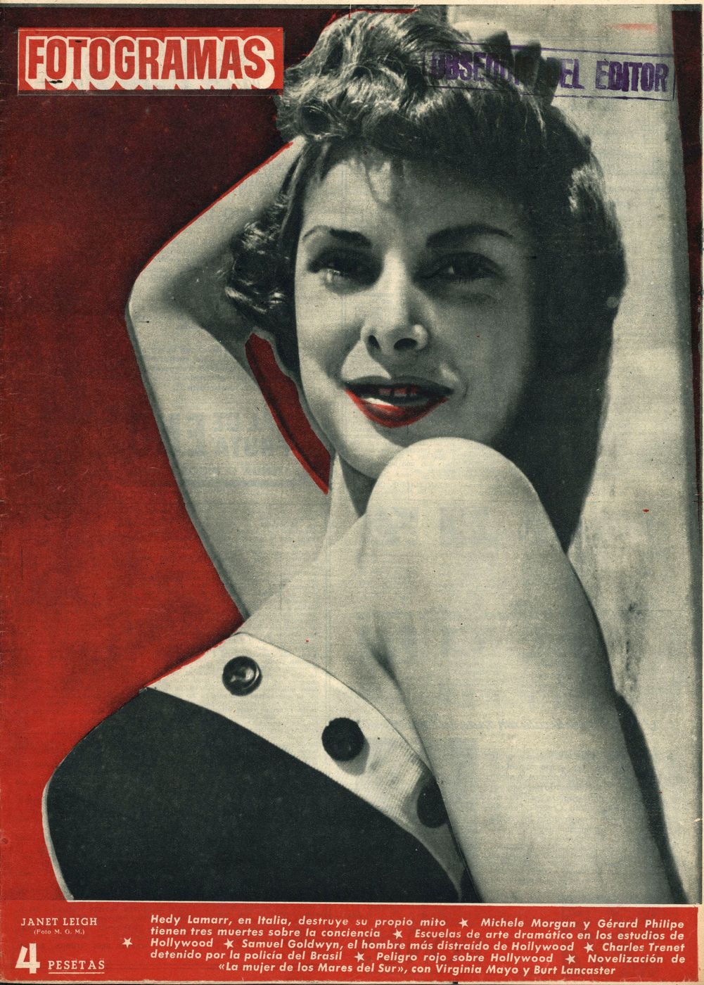 FOTOGRAMAS magazine cover Issue 245 31 July 1953