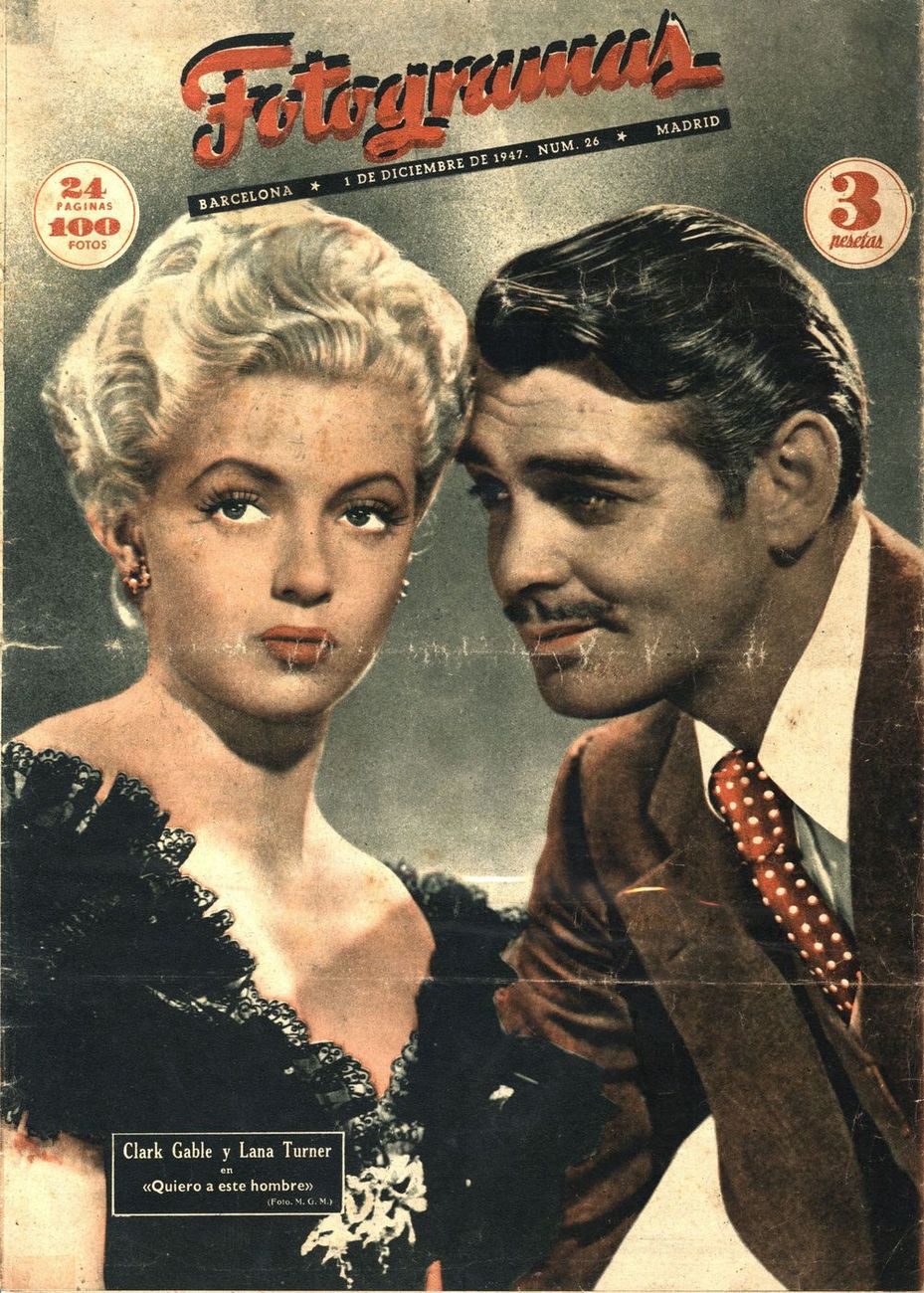 FOTOGRAMAS magazine cover Issue 26 1 December 1947