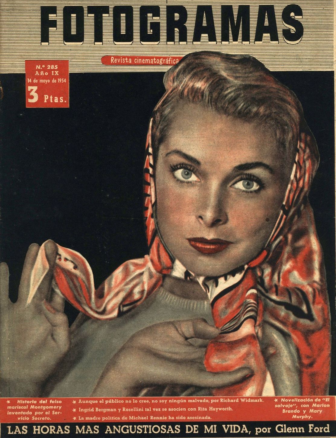 FOTOGRAMAS magazine cover Issue 285 14 May 1954