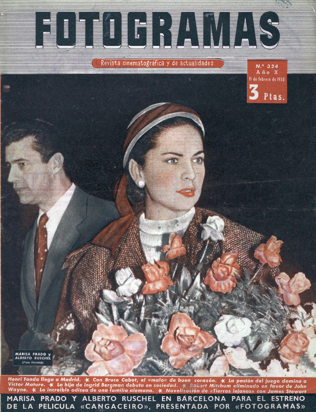 FOTOGRAMAS magazine cover Issue 324 11 February 1955