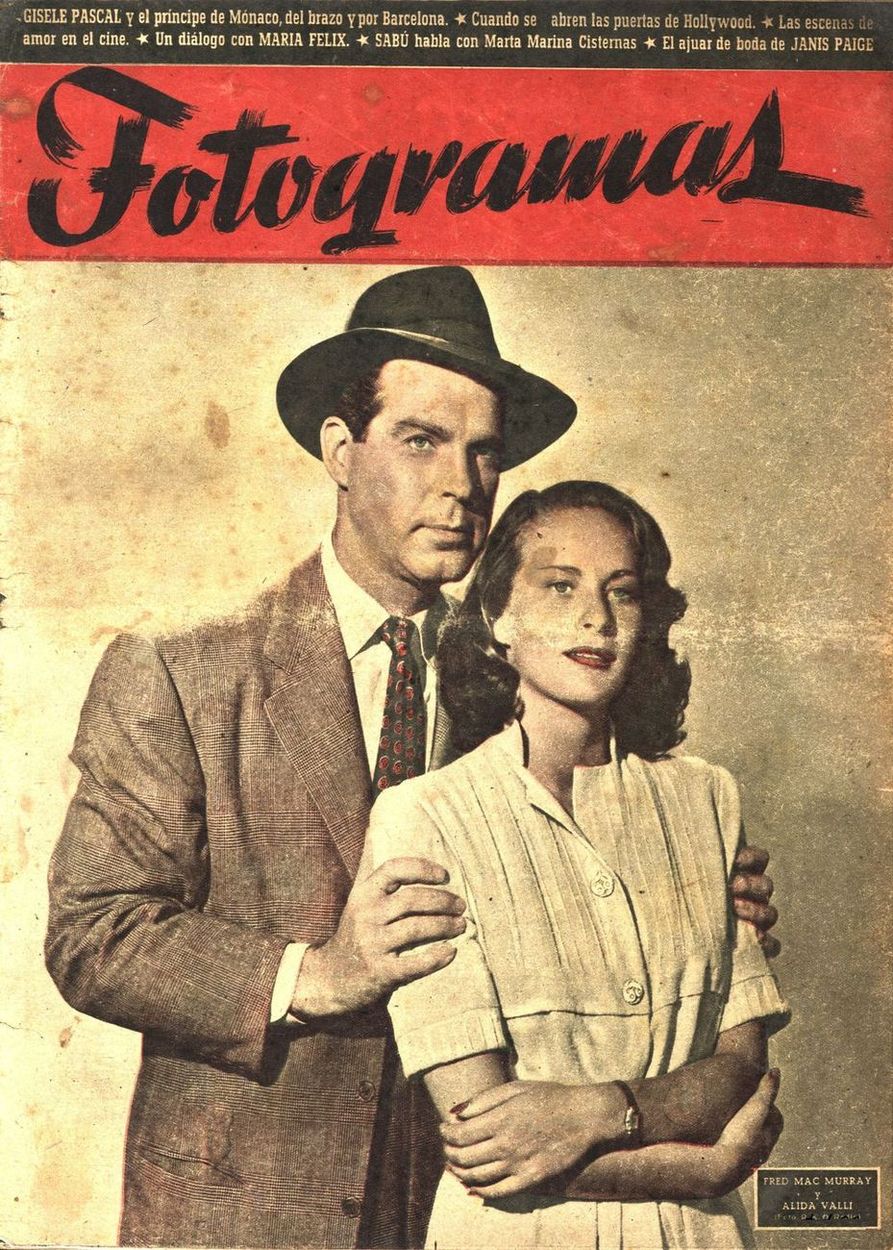 FOTOGRAMAS magazine cover Issue 37  1948
