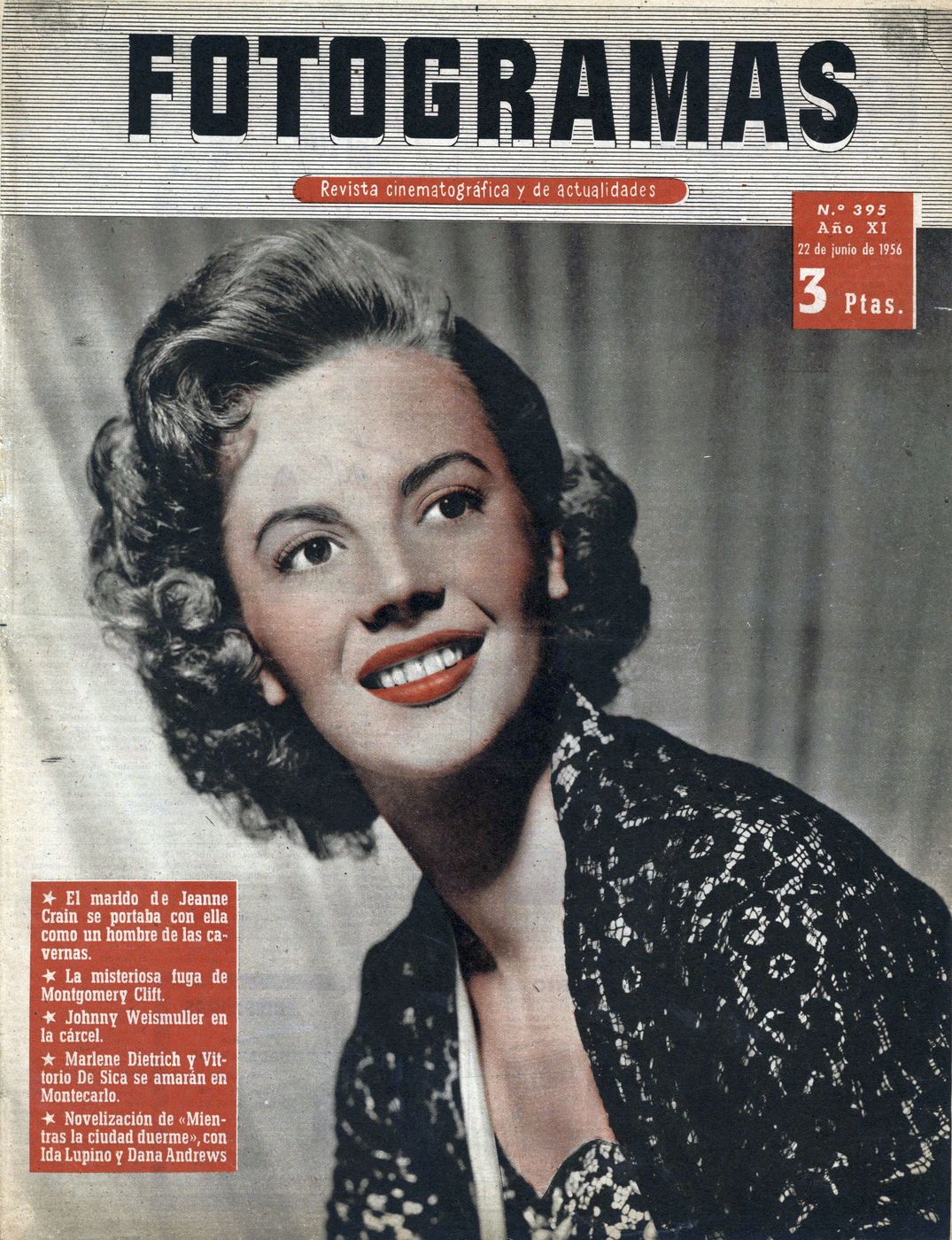 FOTOGRAMAS magazine cover Issue 395 22 June 1956