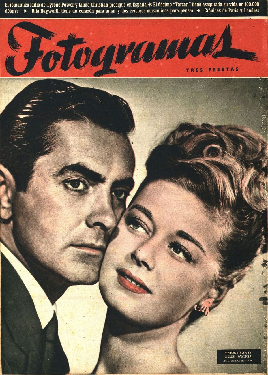 FOTOGRAMAS magazine cover Issue 41 15 July 1948