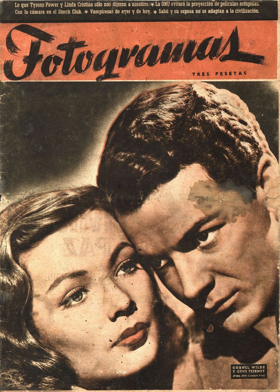 FOTOGRAMAS magazine cover Issue 42  1948