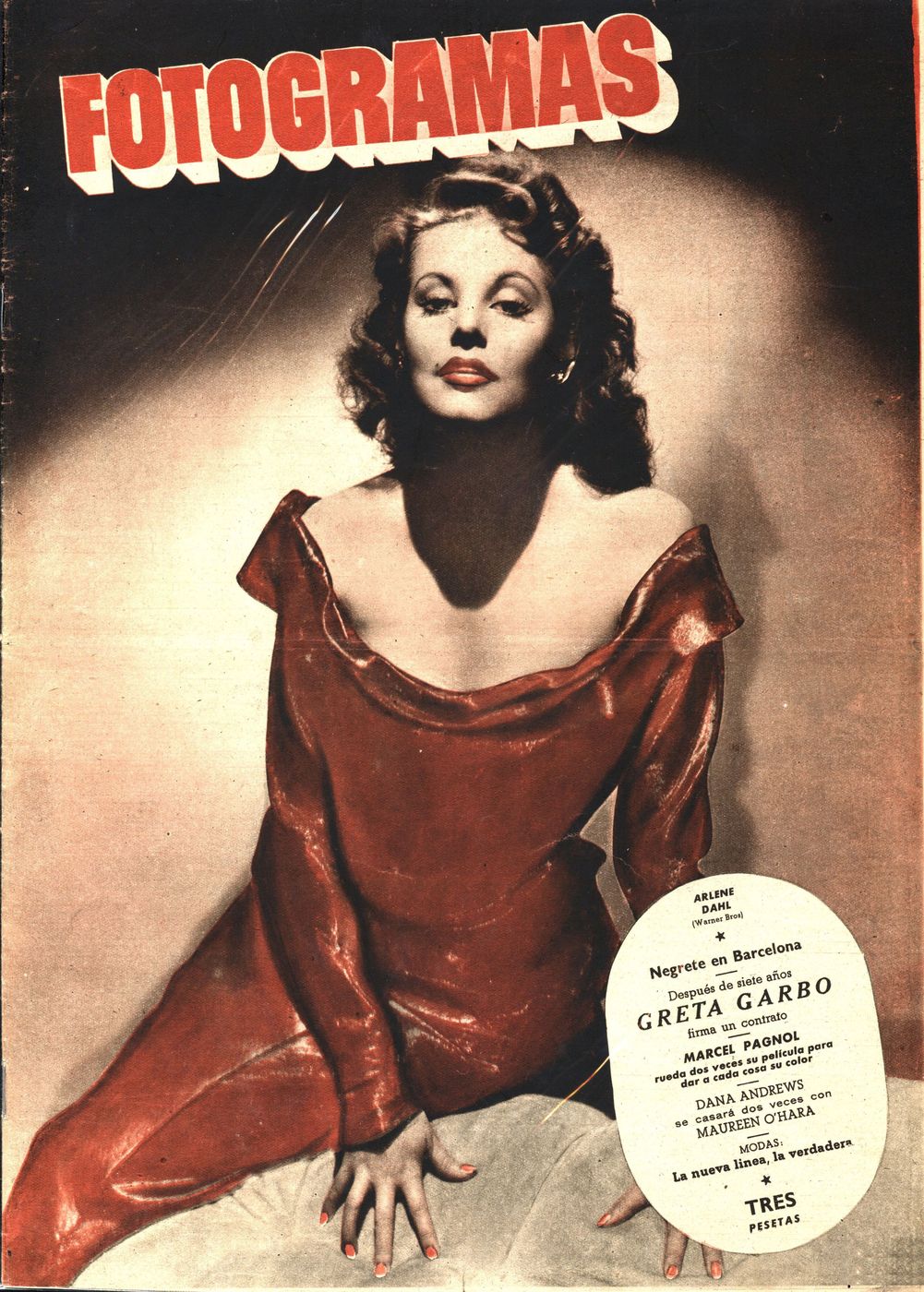 FOTOGRAMAS magazine cover Issue 45  1948