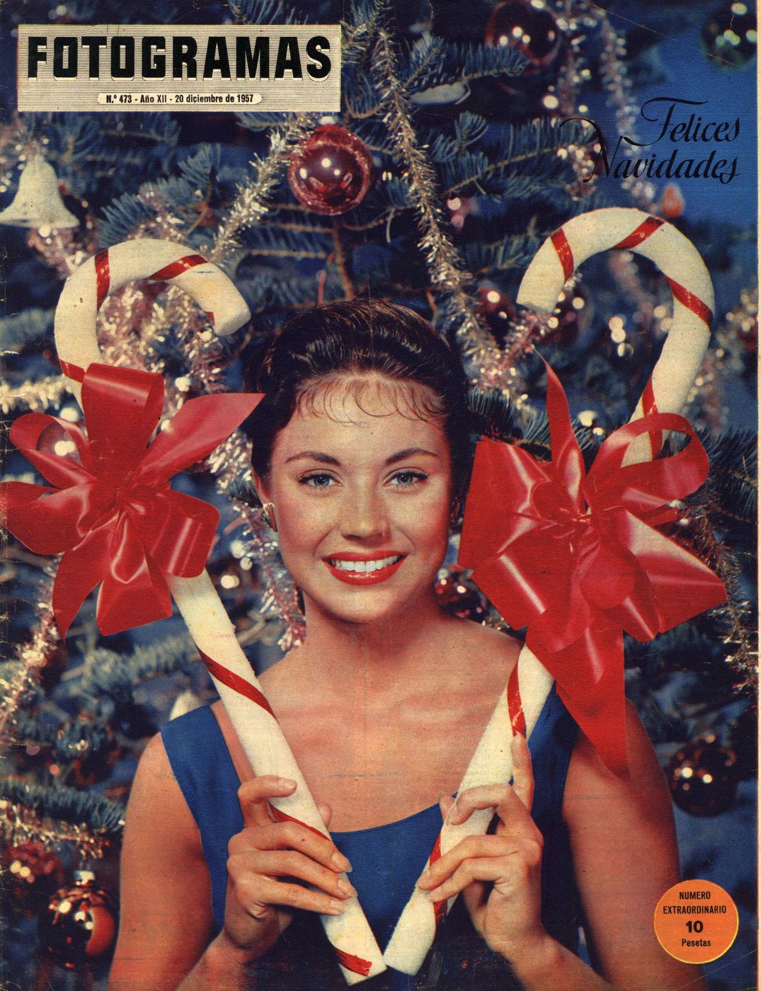 FOTOGRAMAS magazine cover Issue 473 20 December 1957