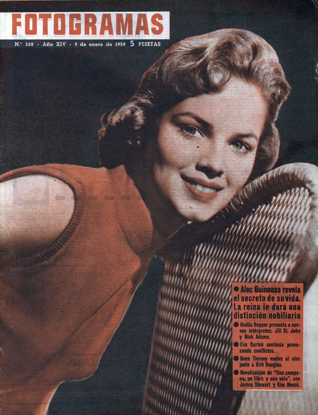 FOTOGRAMAS magazine cover Issue 528 9 January 1959