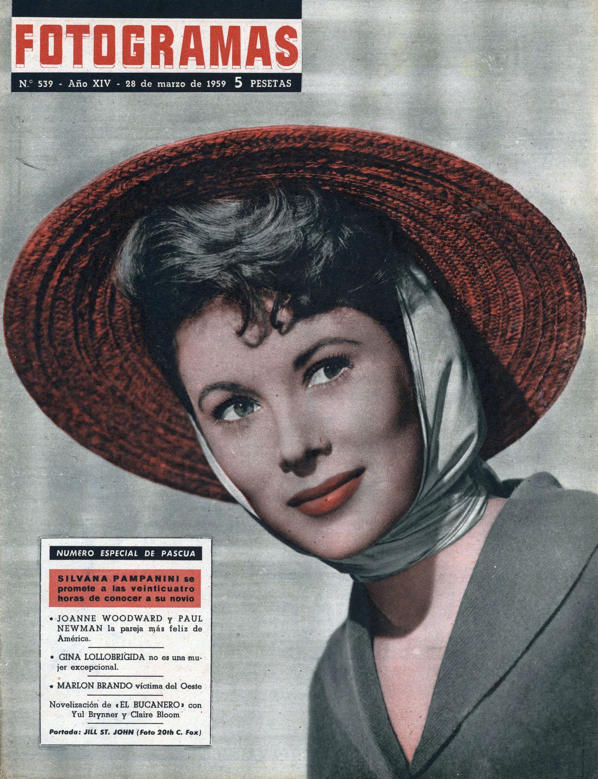 FOTOGRAMAS magazine cover Issue 539 27 March 1959