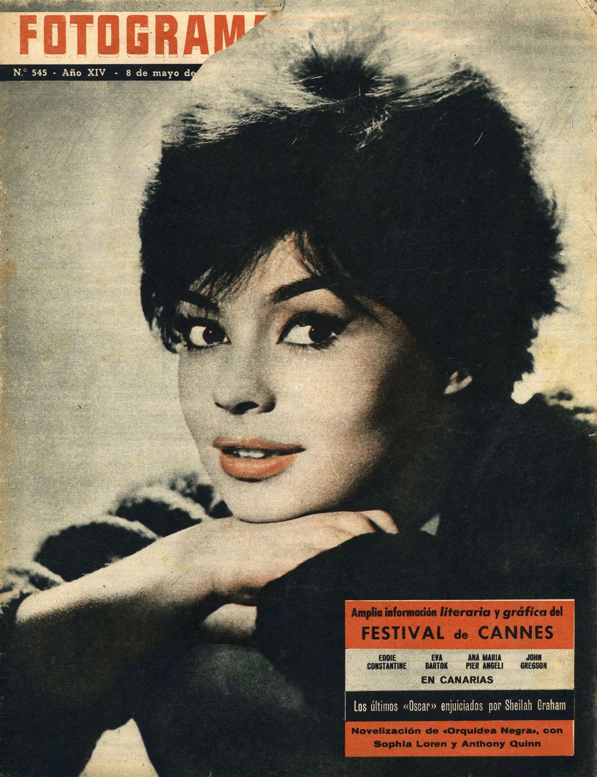 FOTOGRAMAS magazine cover Issue 545 8 May 1959