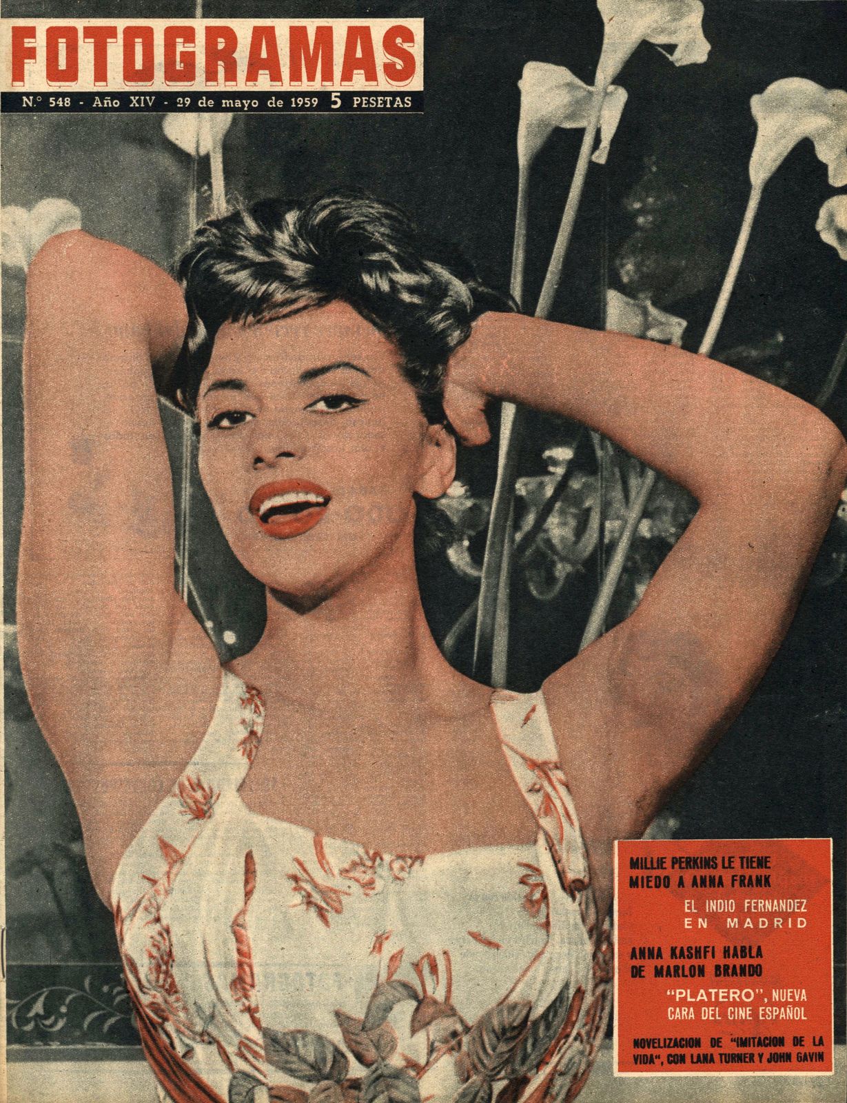 FOTOGRAMAS magazine cover Issue 548 29 May 1959