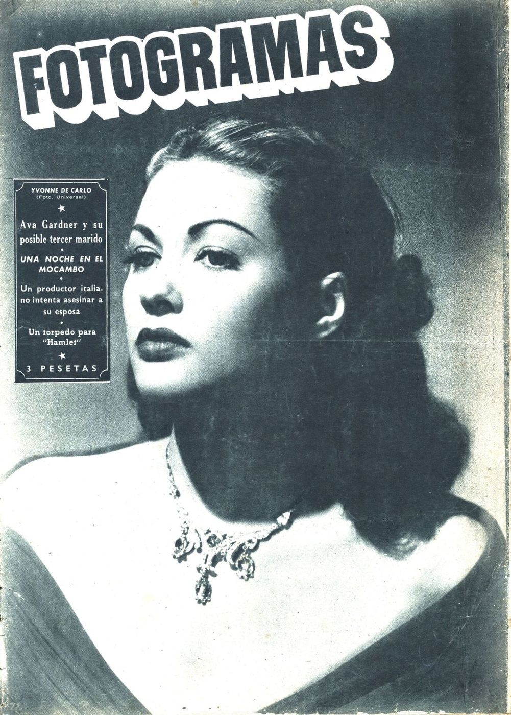 FOTOGRAMAS magazine cover Issue 56 1 March 1949