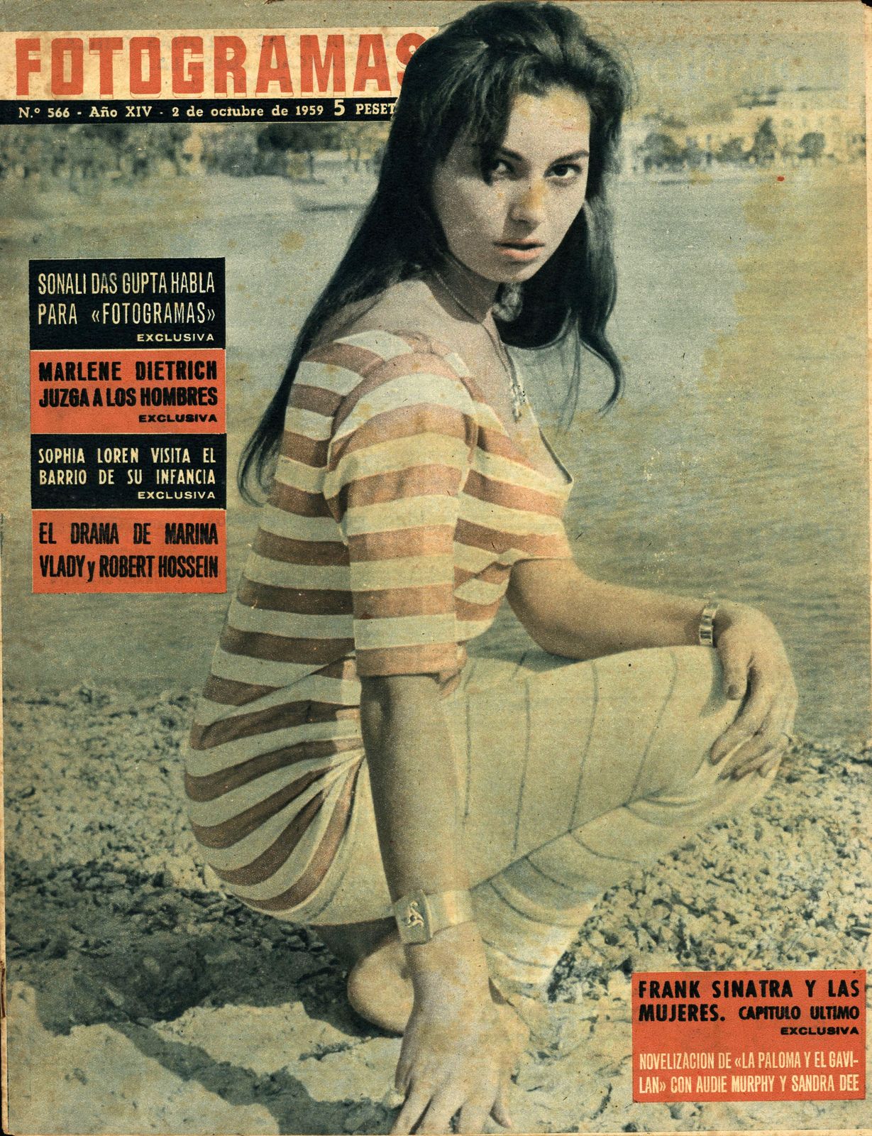 FOTOGRAMAS magazine cover Issue 566 2 October 1959