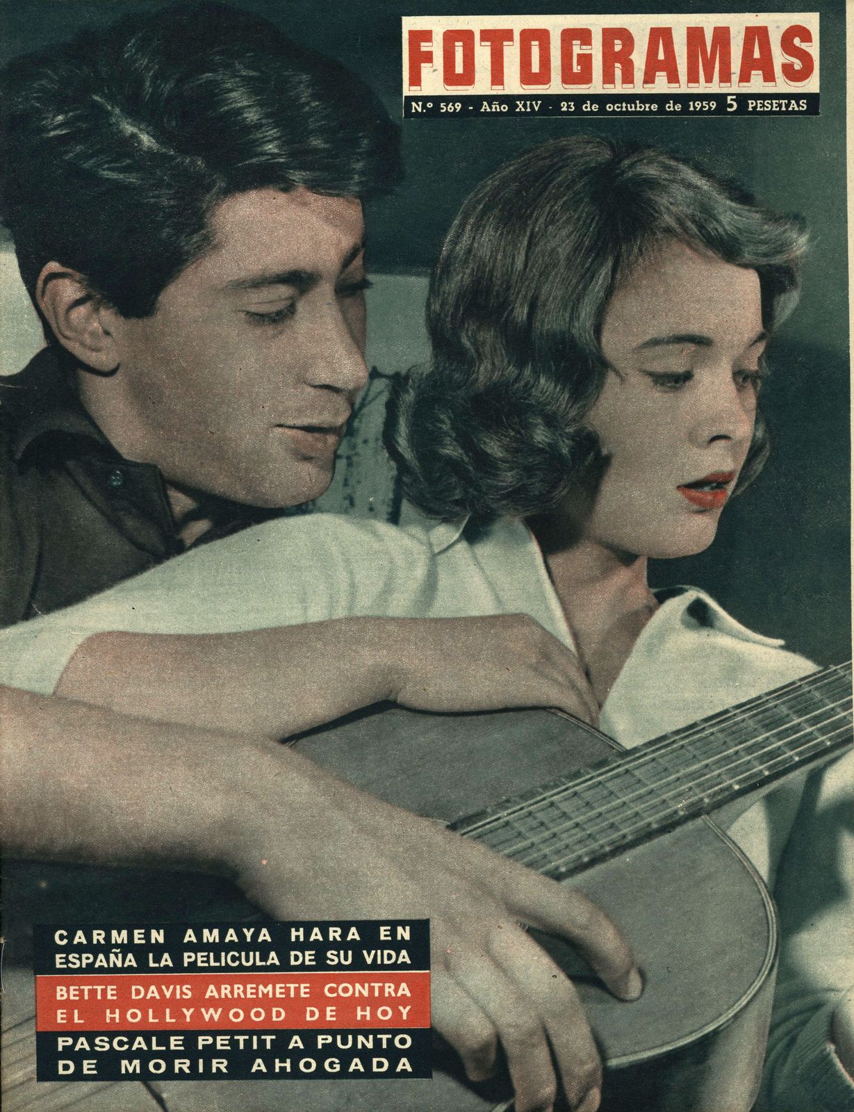 FOTOGRAMAS magazine cover Issue 569 23 October 1959