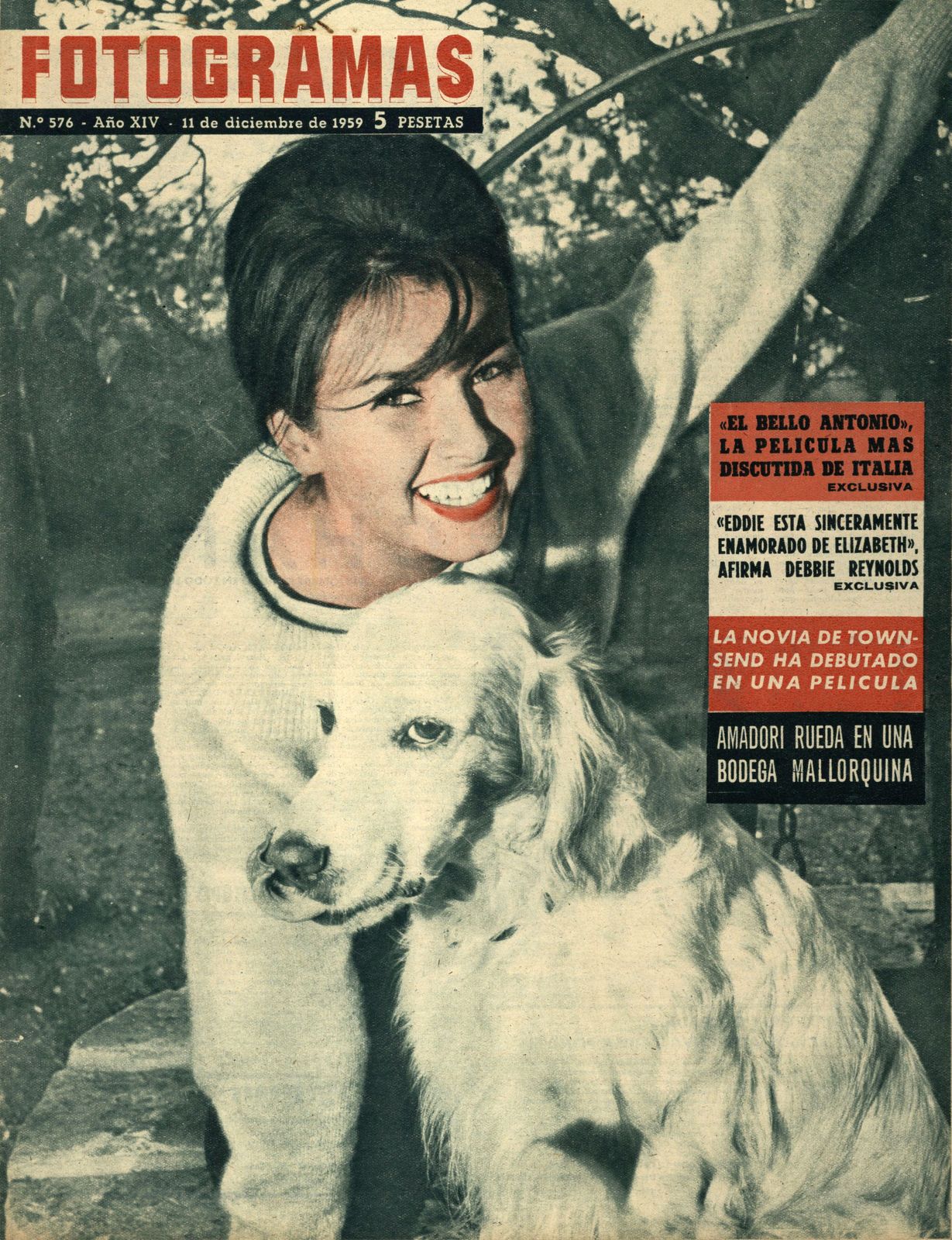 FOTOGRAMAS magazine cover Issue 576 11 December 1959