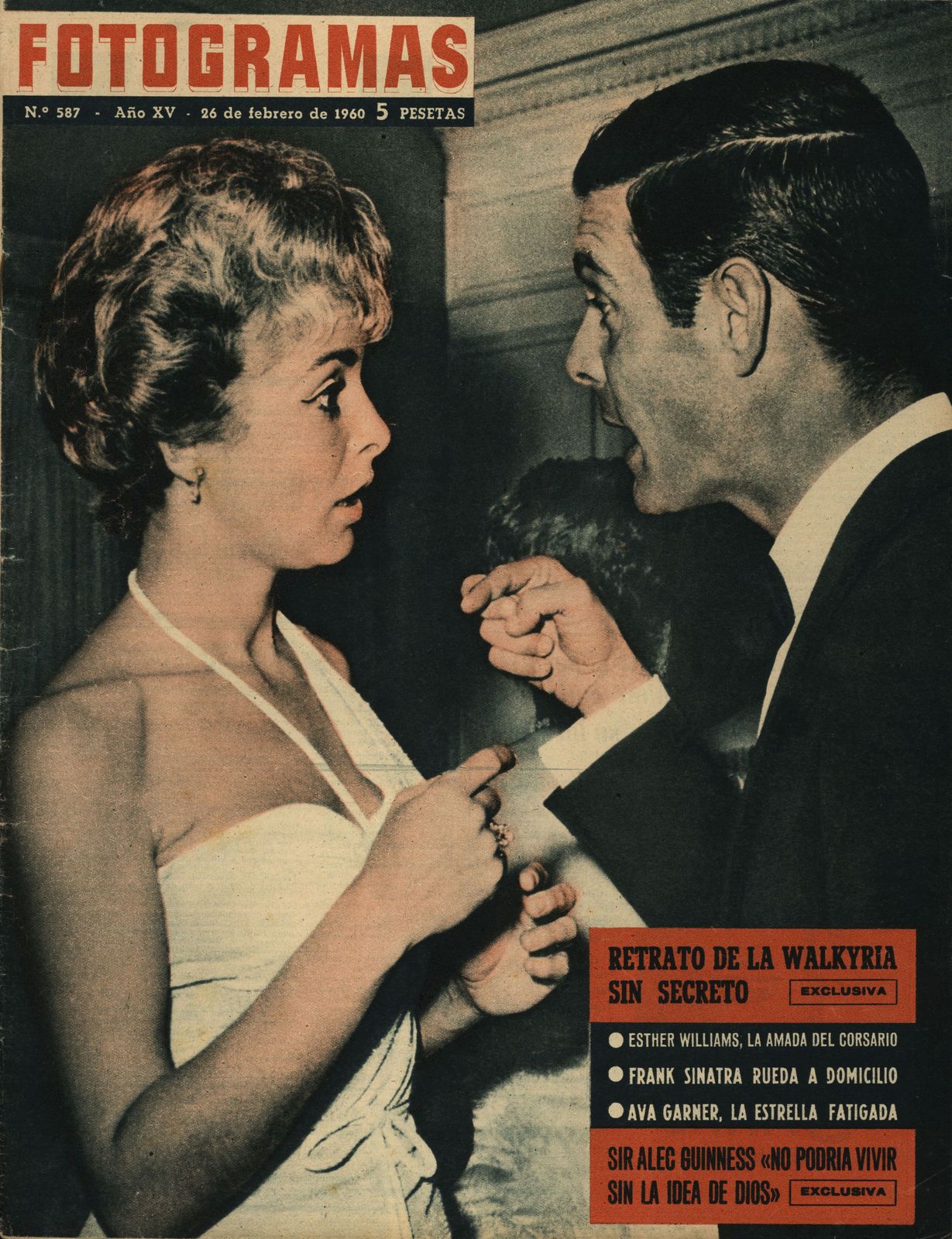 FOTOGRAMAS magazine cover Issue 587 26 February 1960