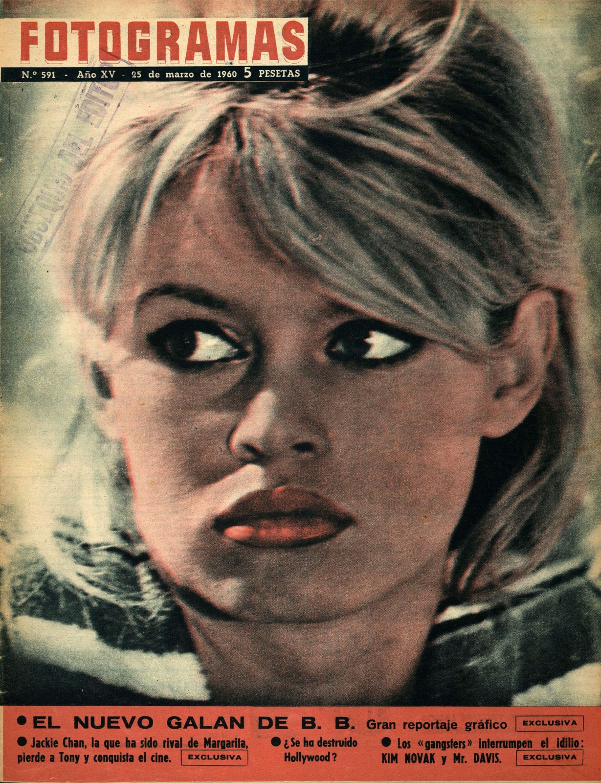 FOTOGRAMAS magazine cover Issue 591 25 March 1960
