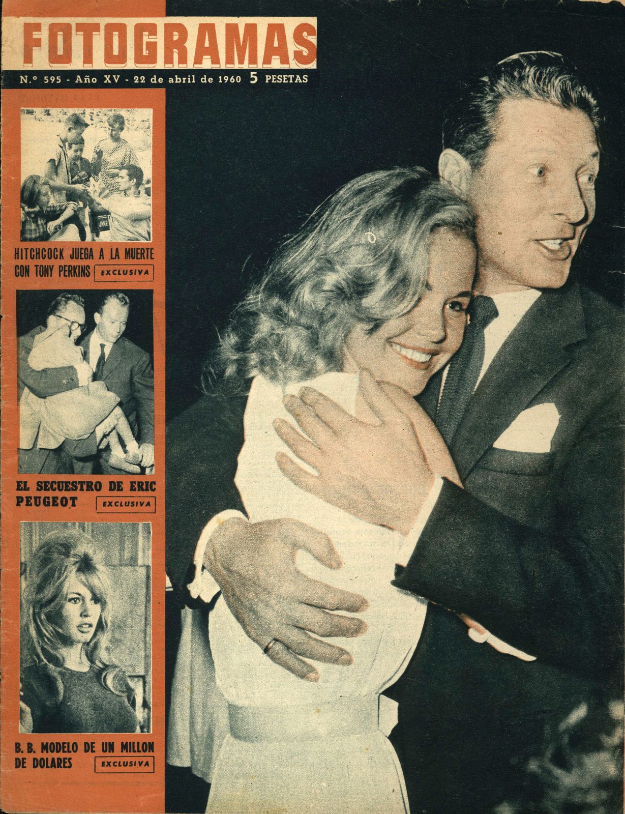 FOTOGRAMAS magazine cover Issue 595 22 April 1960