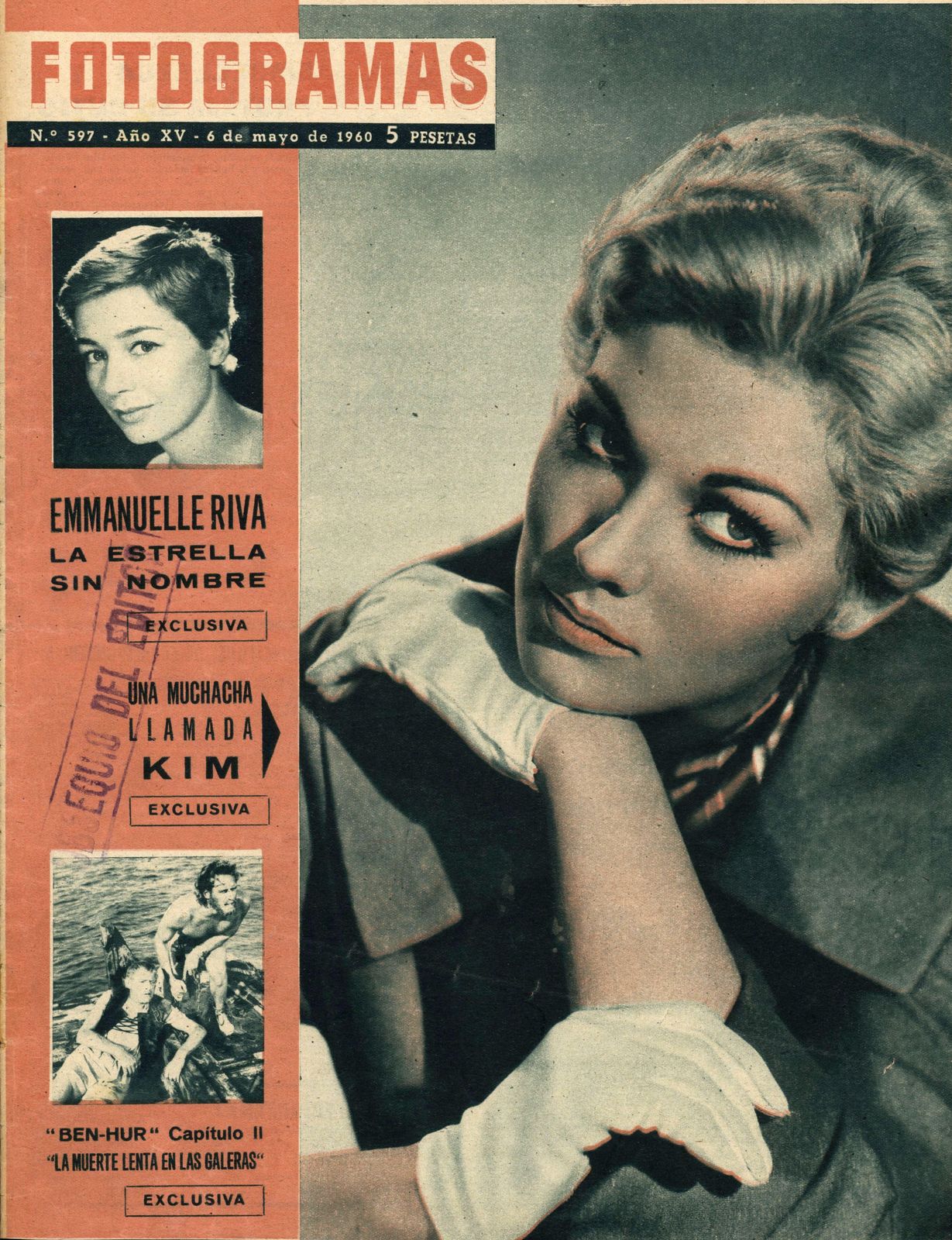 FOTOGRAMAS magazine cover Issue 597 6 May 1960